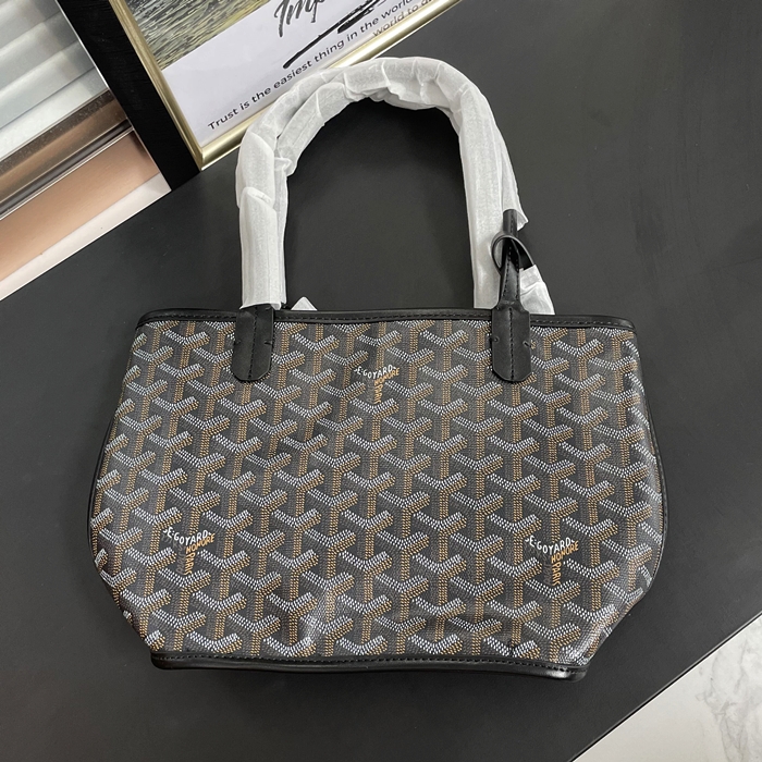 Anzou - ゴヤール ミニアンズー ユニセックス トート ショルダーバッグ,GYB0087 ,ブラック