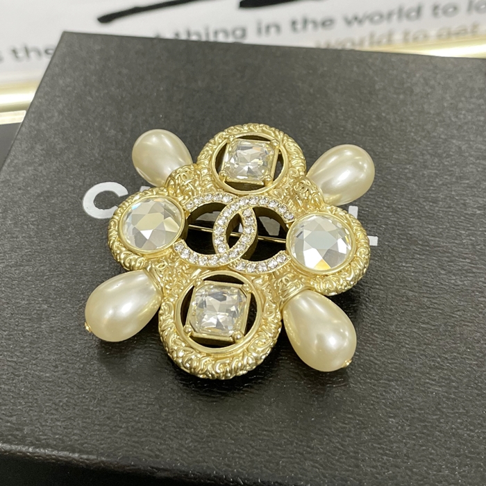 Brooch - シャネル2023 レディース ブローチ ACC0259.(イエローゴールド)
