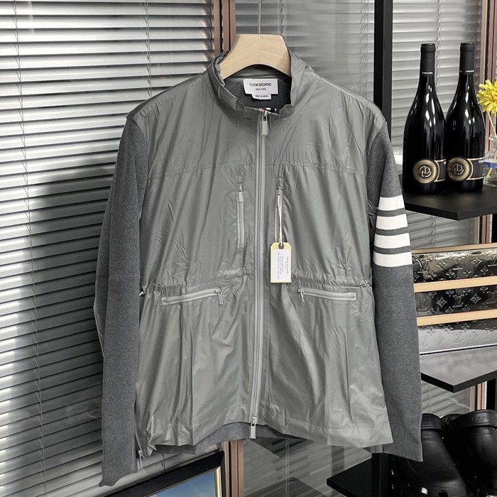 トムブラウン メンズ クラシック グレー ジャケット - Gray - tom0638x