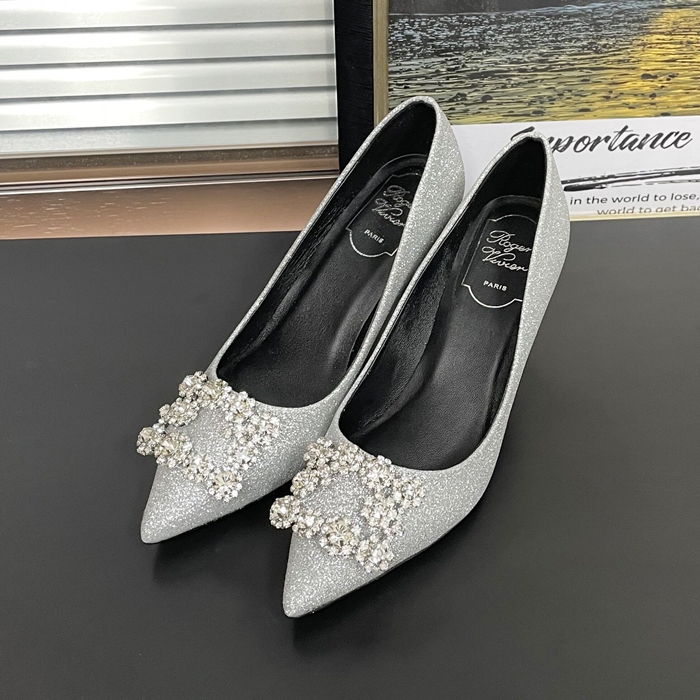 Rogger  20203  High Heel Shoes - ロジェヴィヴィエレディース ハイヒール シューズ, RVS0152, シルバー