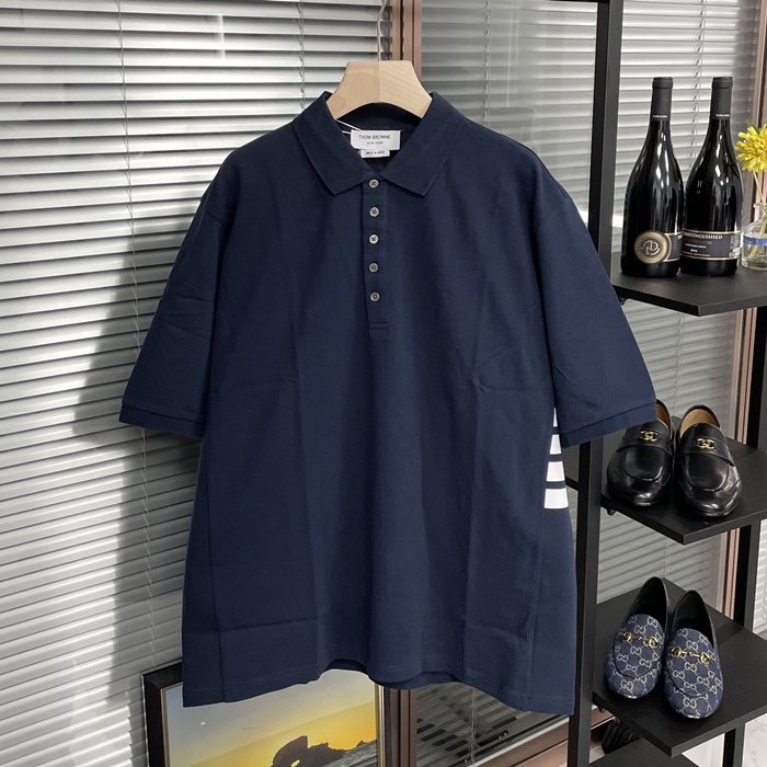 Casual Short トムブラウンメンズ カジュアル 半袖Tシャツ Thom01269x Size ネイビー