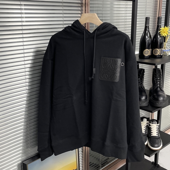 ロエベ メンズ カジュアル ブラック フーディーTシャツ -  - loe796x