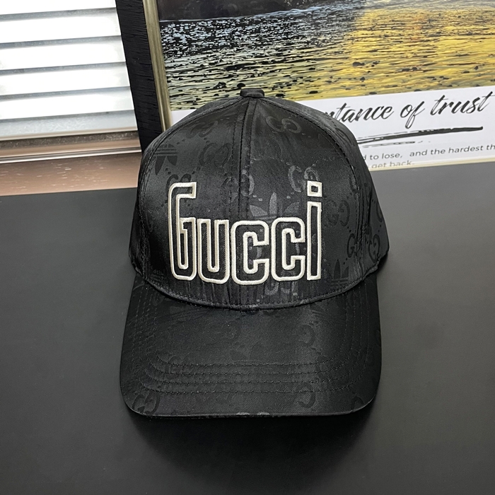  グッチユニセックス 帽子 GUCM0048, ブラック