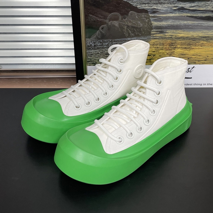 ボッテガヴェネタ メンズ ジャンボ  ホワイト/インコ スニーカー  - White  - bv194x