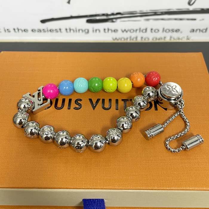 ルイヴィトン メンズ 브라스레 モノグラム ミニ 비즈 ブレスレット -   - acc270x