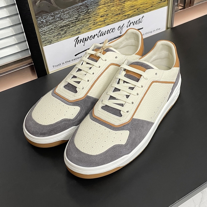 ブルネロクチネリ メンズ グレー スニーカー -  Cucinelli Gray  - bru68x