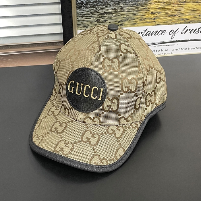 グッチユニセックス 帽子 GUCM0099, ブラウン