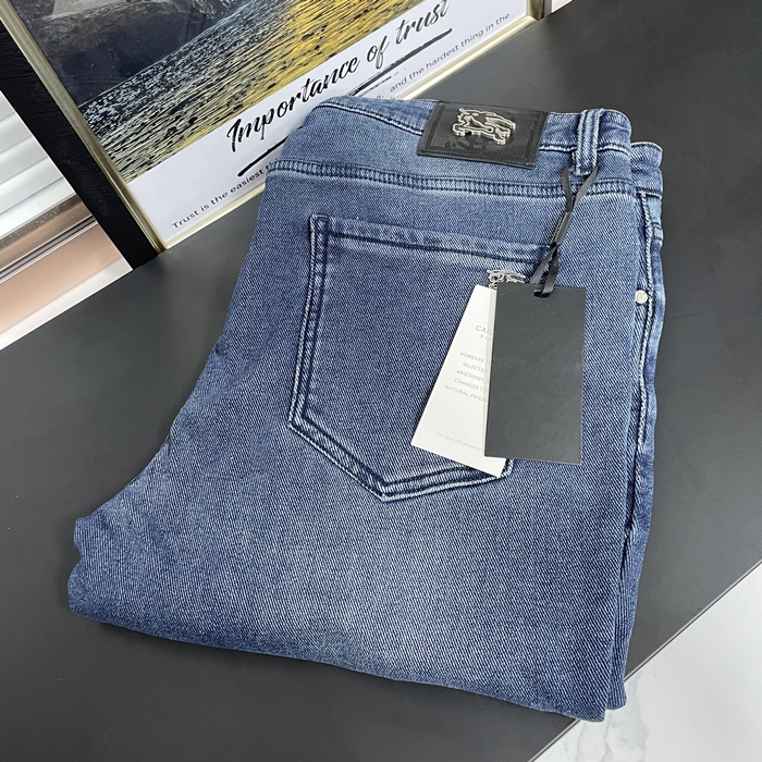 バーバリー メンズ ブルー ジーンズ -  - bu252x