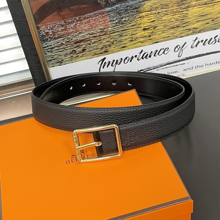   Belt,3.2cm - エルメスメンズレザーベルト,3.2cm,HERBT0139,ブラック