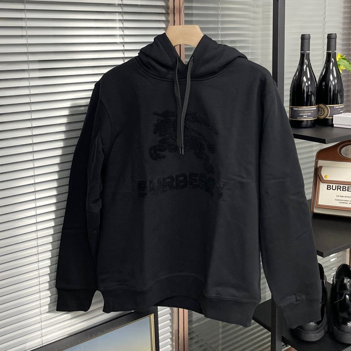 バーバリー メンズ ブラック フーディーTシャツ -  - bu263x