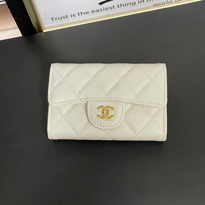 シャネルレディース クラシック ホワイト 財布 -  White s - ch429x