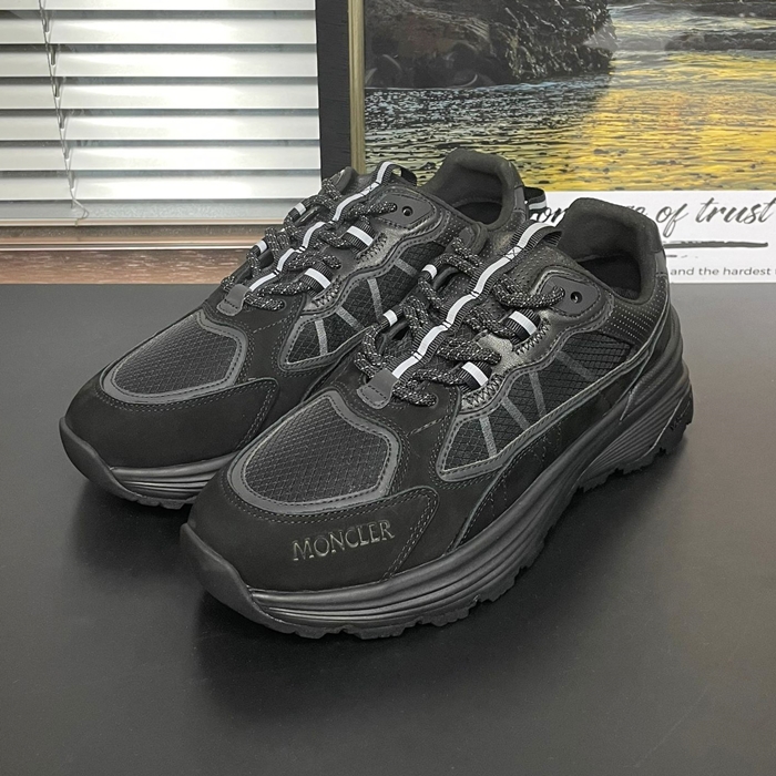 モンクレール メンズ ブラック スニーカー -  - mo131x