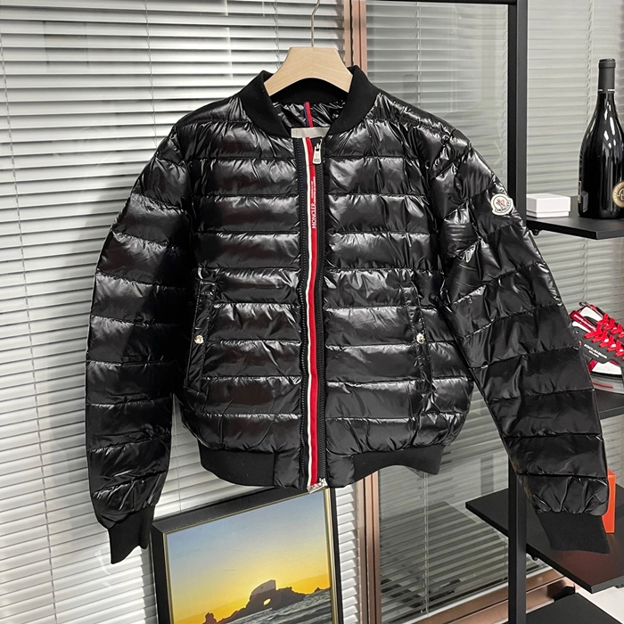 モンクレール メンズ ブラック グースダウン ジャケット - - mo30x