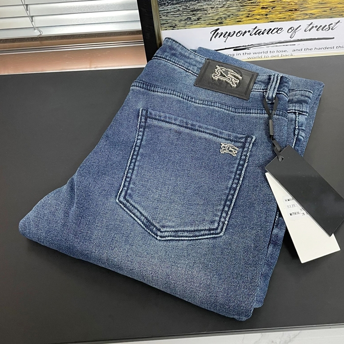 バーバリー メンズ ブルー ジーンズ -  - bu252x