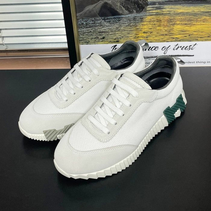 エルメス ユニセックス バウンシング スニーカー  - White  - he320x