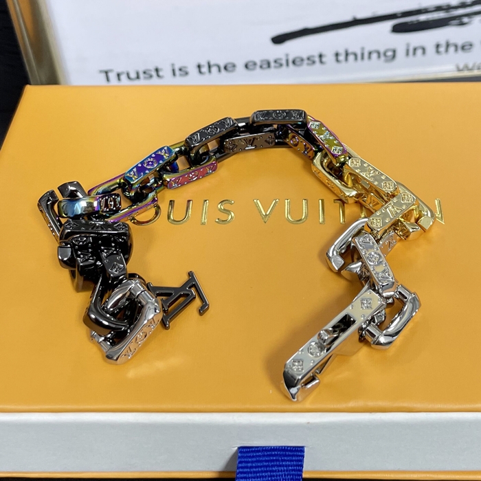 ルイヴィトン メンズ パラダイス チェーン ブレスレット M0070M  -   - acc239x