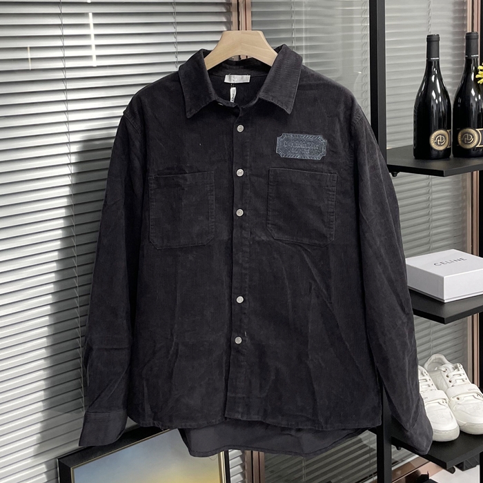 ディオール メンズ ネイビー コーデュロイ ジャケット -  - di734x