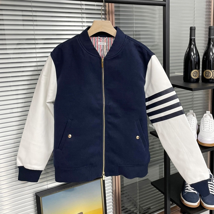 Classic- トムブラウンメンズ クラシック カジュアル ジャケット Thom0994x.ネイビー