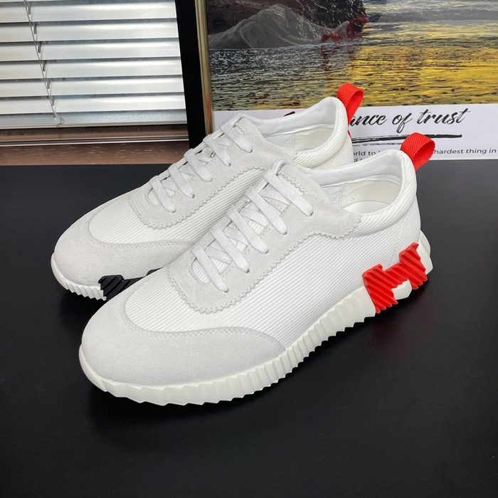 エルメス ユニセックス バウンシング スニーカー  - White  - he324x