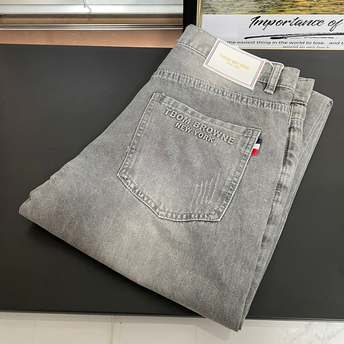 トムブラウン メンズ グレー ジーンズ - Gray - th88x