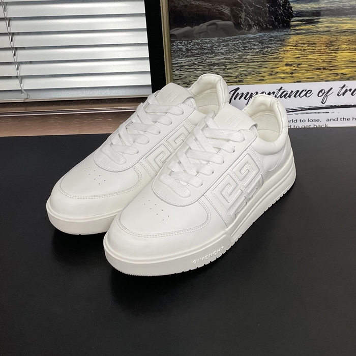 Givenchy   - ジバンシィユニセックスレザースニーカー GIVS0001.Size,ホワイト