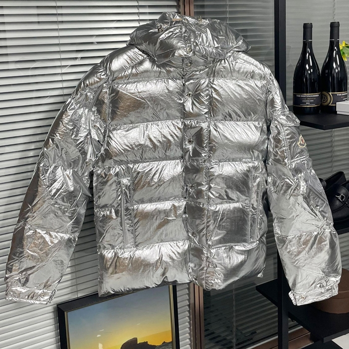 モンクレール メンズ ダックダウン シルバー パディング - Silver Padding - mo66x