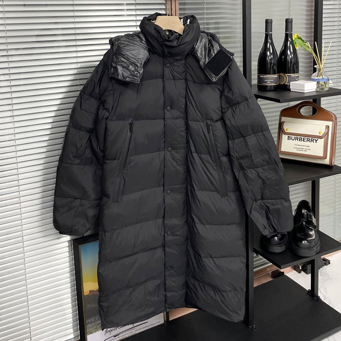 モンクレール メンズ グースダウン ブラック ロングパディング - Padding - mo70x