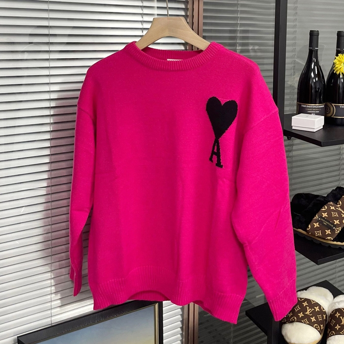 アーミーユニセックス ピンク クルーネック ニット - - am17x