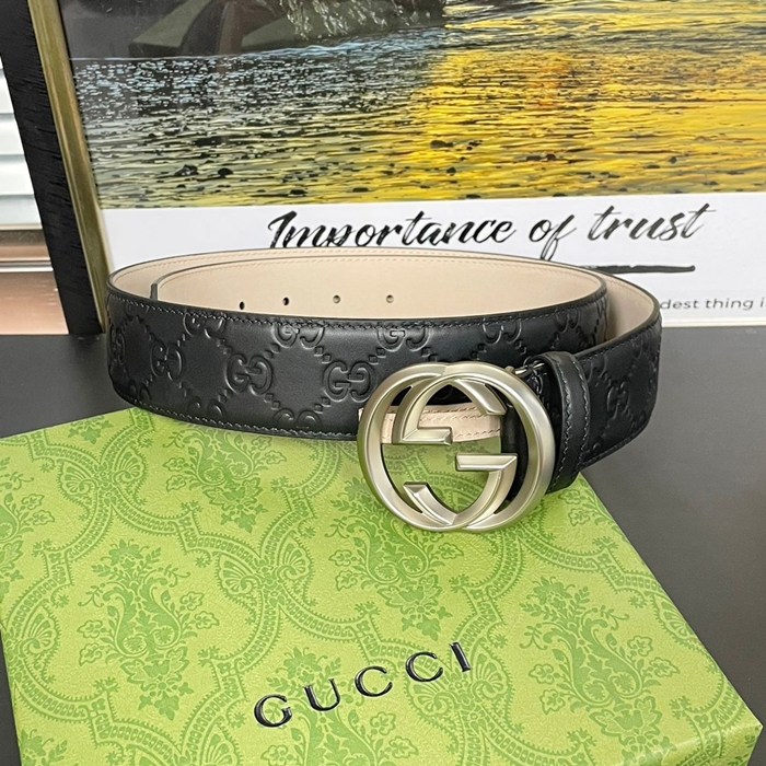  Belt,3.8cm,GUBT0202 - グッチメンズレザーベルト,3.8cm,ブラック