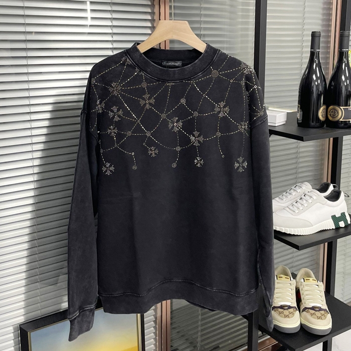 クロムハーツ メンズ ブラック スウェット -   - ch205x