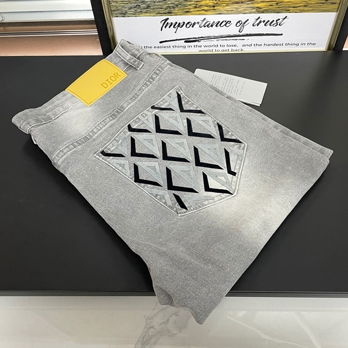 ディオール メンズ グレー ジーンズ -  Gray - di720x