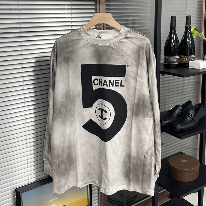 シャネルメンズ カジュアル グレー スウェット - ChanelGray  - ch567x