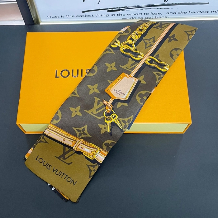 ルイヴィトン レディース ブラウン モノグラム コンフィデンシャル  スカーフ M78655  - Brown - acc299x