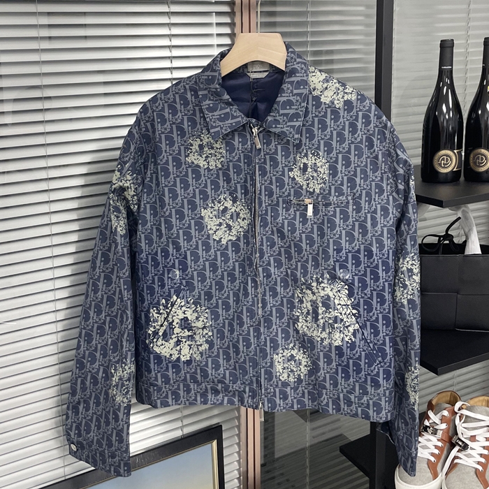 ディオール メンズ ブルー デニム ジャケット -   - di718x