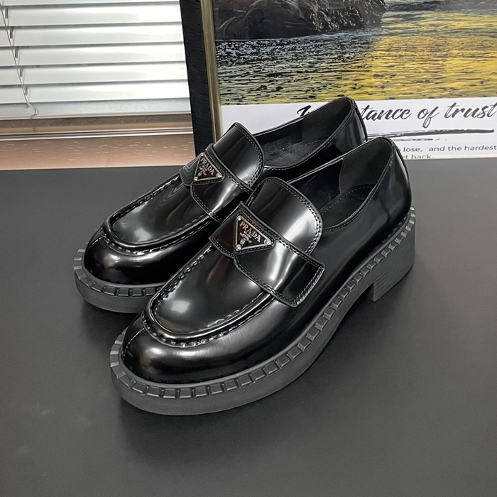 - プラダ レディース レザーローファー , PRAS0597, ブラック