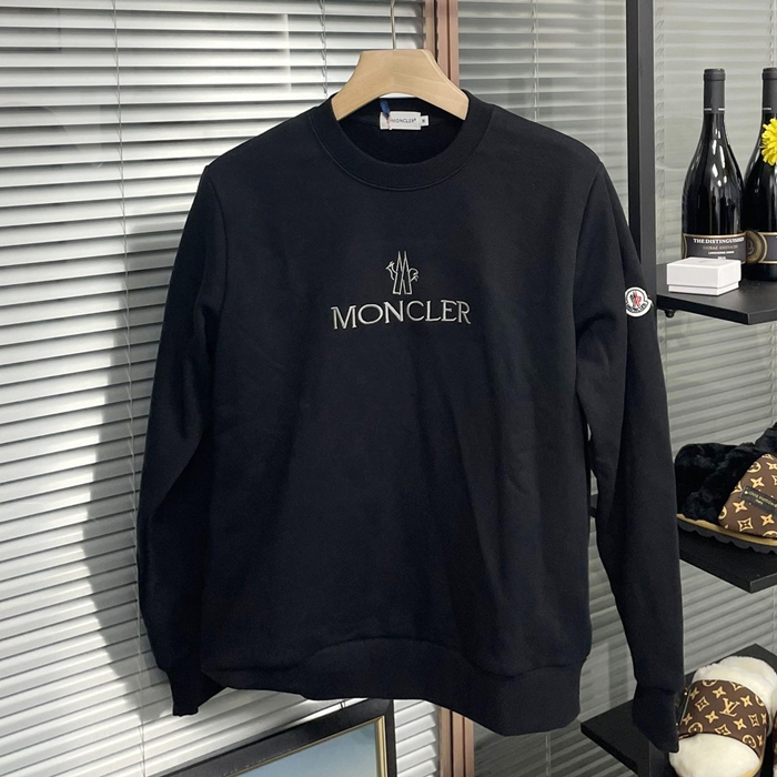 モンクレール メンズ ブラック クルーネック ニット - Knits - mo62x