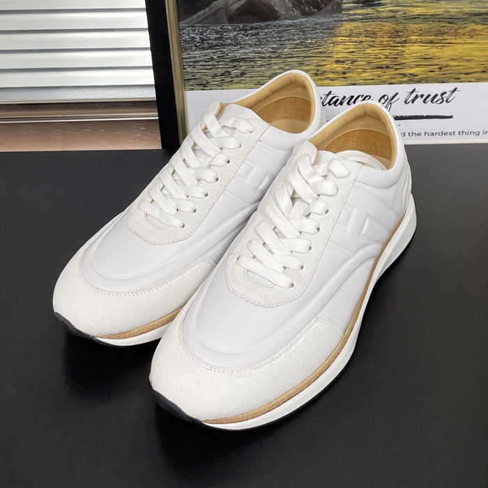 エルメス メンズ ホワイト スニーカー -  White  - he229x