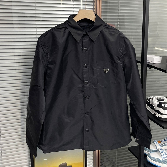 プラダ メンズ モダン ブラック シャツ -  - pr650X