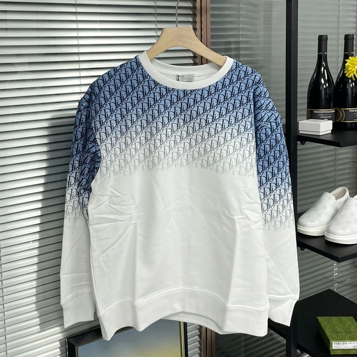 ディオール メンズ クラシック ブルー 長袖Tシャツ -di629x