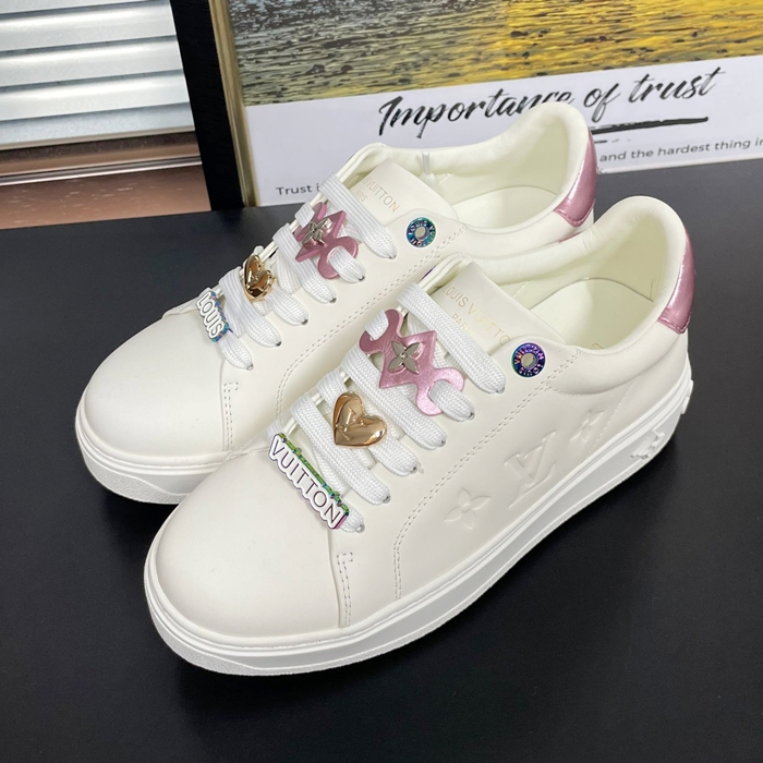 ルイヴィトン ユニセックス ホワイト スニーカー - - lou05039x