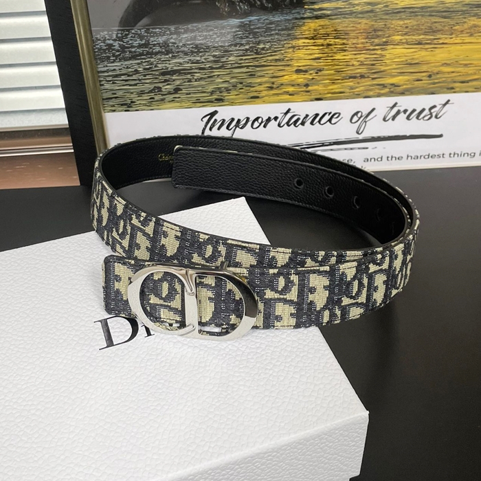 ディオール メンズ オブリーク ベルト -  - di842x