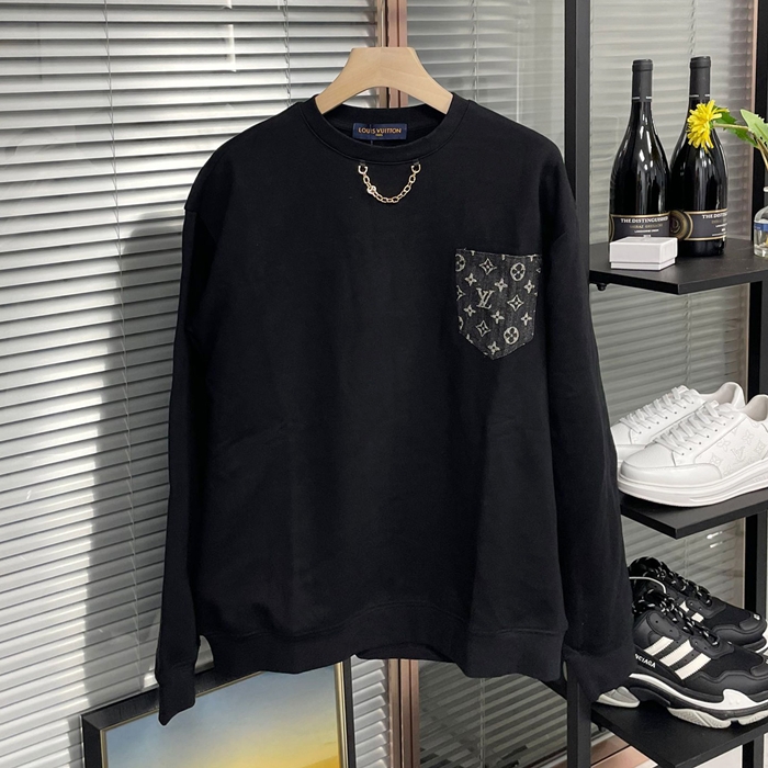 ルイヴィトン メンズ ブラック スウェット -   - lv1927x