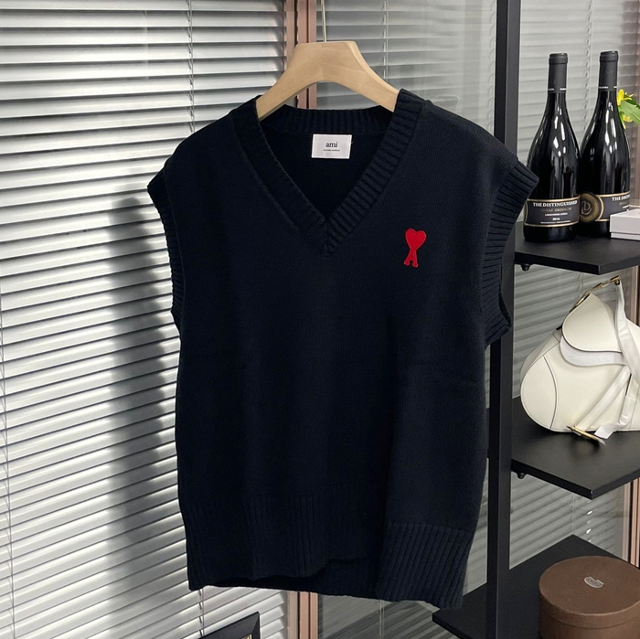 アーミーユニセックス ブラック ベスト - AmiBest - am10x