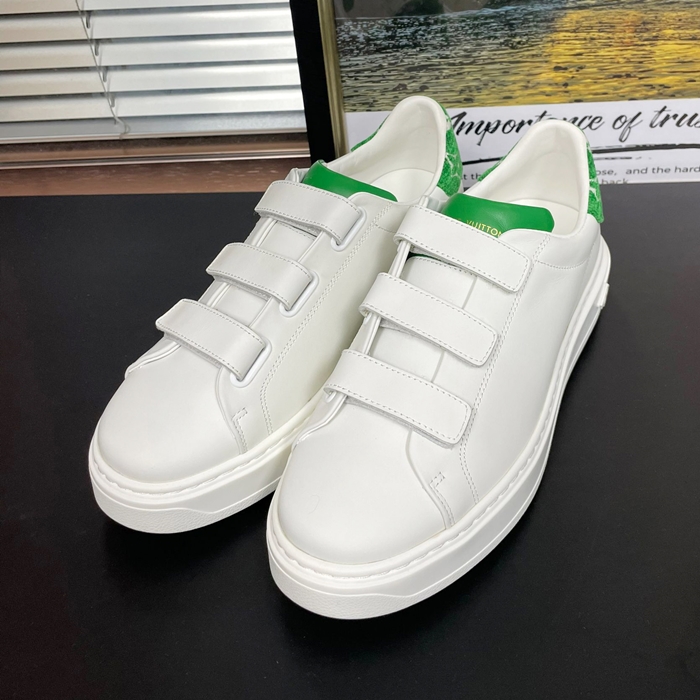 ルイヴィトン ユニセックス ベルクロ ホワイト スニーカー - - lou05043x