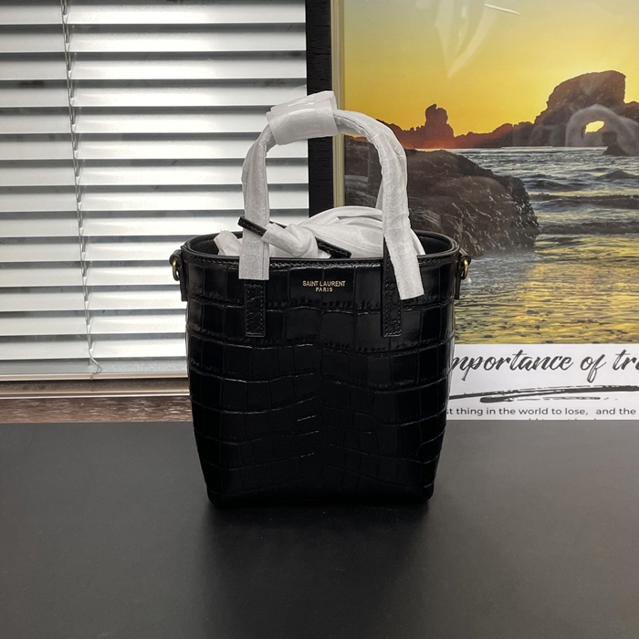 サンローラン レディース ブラックトイ ショッピングバッグ -  Toy Shopping - ysl207x