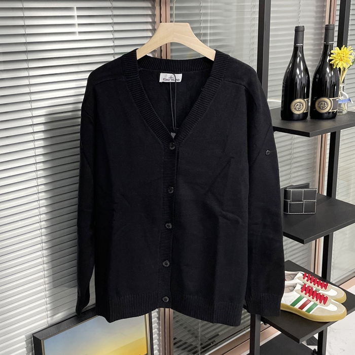 ストーンアイランド メンズ ブラック カーディガン -  - sto0517x