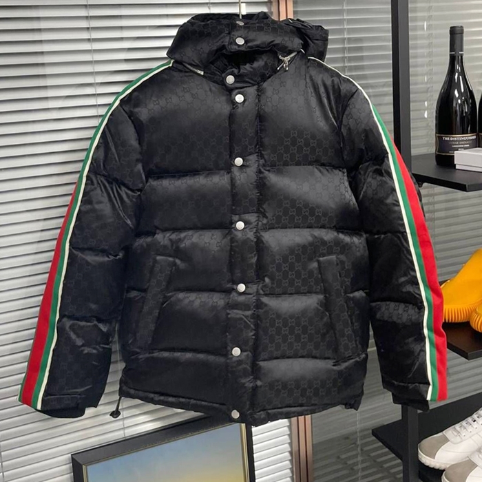 グッチ メンズ ダックダウン ブラック パディング -Padding - gu1091x