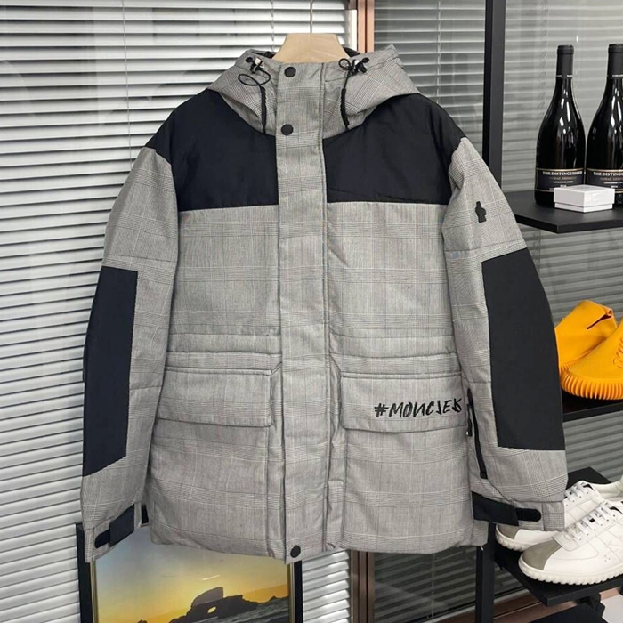 モンクレール メンズ グースダウン グレー パーカー - Gray Parka - Mo33x