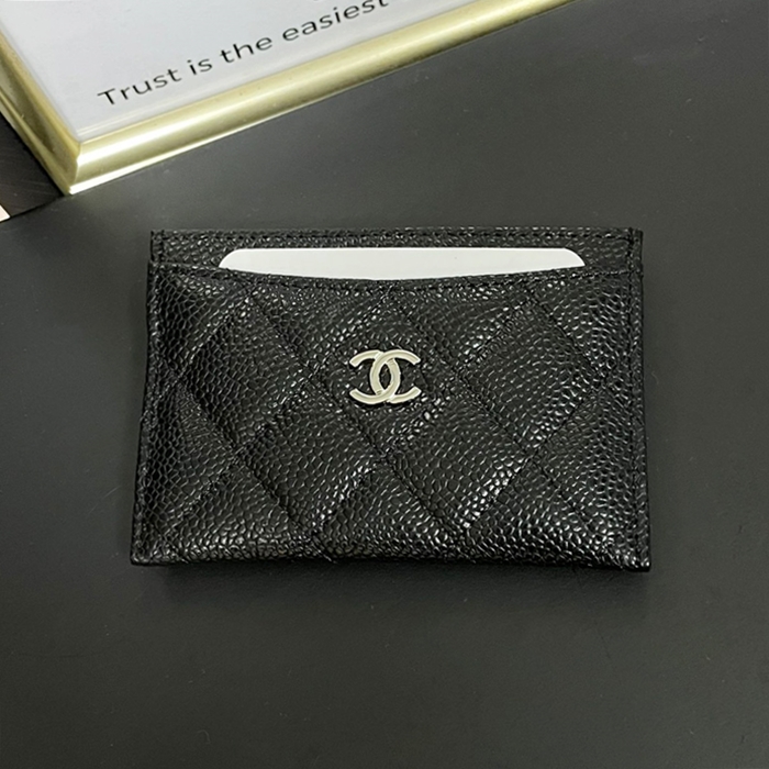 シャネルレディース クラシック ブラック カードスロット -  Card slot - ch23x