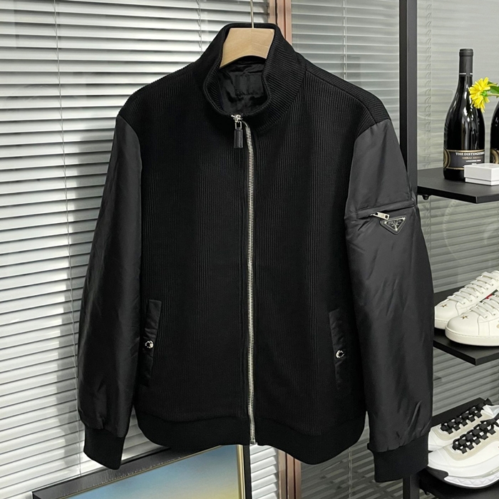 2023 プラダ メンズ ベーシック グリーン ジャケット - Green - pra0422x